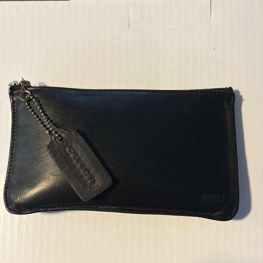 Coach Midnight Leather Pouch